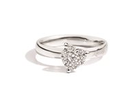 Anello Recarlo Donna Lovely in Oro bianco Diamante XD991/010-12 - XD991/010-12